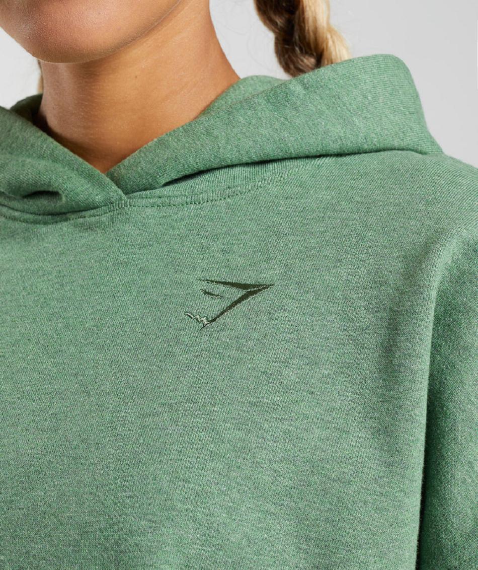 Sudadera Con Capucha Gymshark Rest Day Sweats Mujer Verde | CO 2002BEX